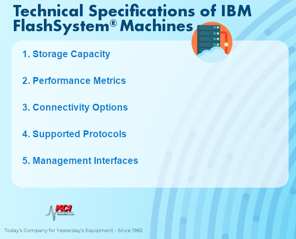 IBM FlashSystem support technical specs
